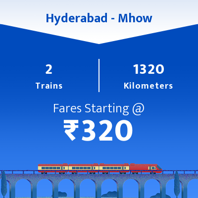 Hyderabad To Mhow Trains